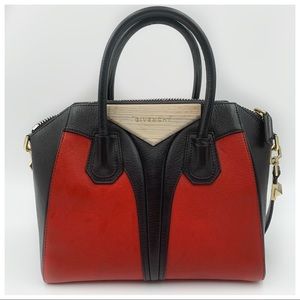 GIVENCHY Black/Red Colorblock Small Antigona
